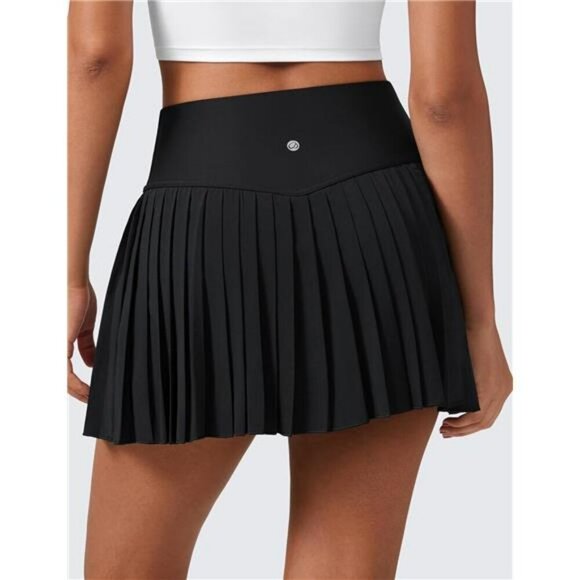 CRZ YOGA Pleated Tennis Skirt High Waist Skort with Pockets Workout Golf - Picture 2 of 7